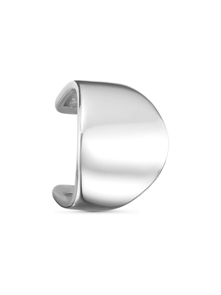 Серьга каффы из серебра 925 с без вставок