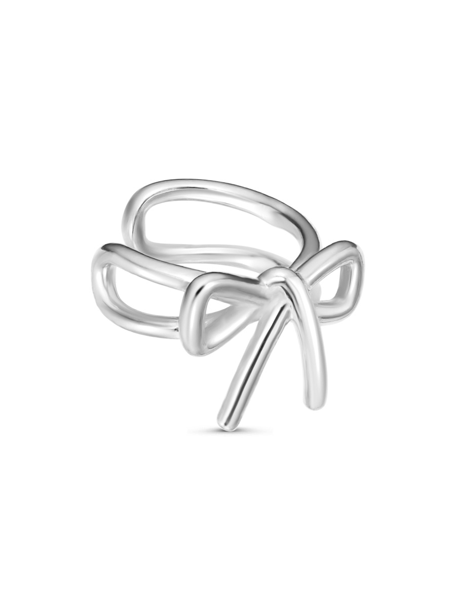 Серьга каффы из серебра 925 с без вставок