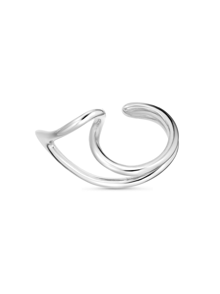 Серьга каффы из серебра 925 с без вставок
