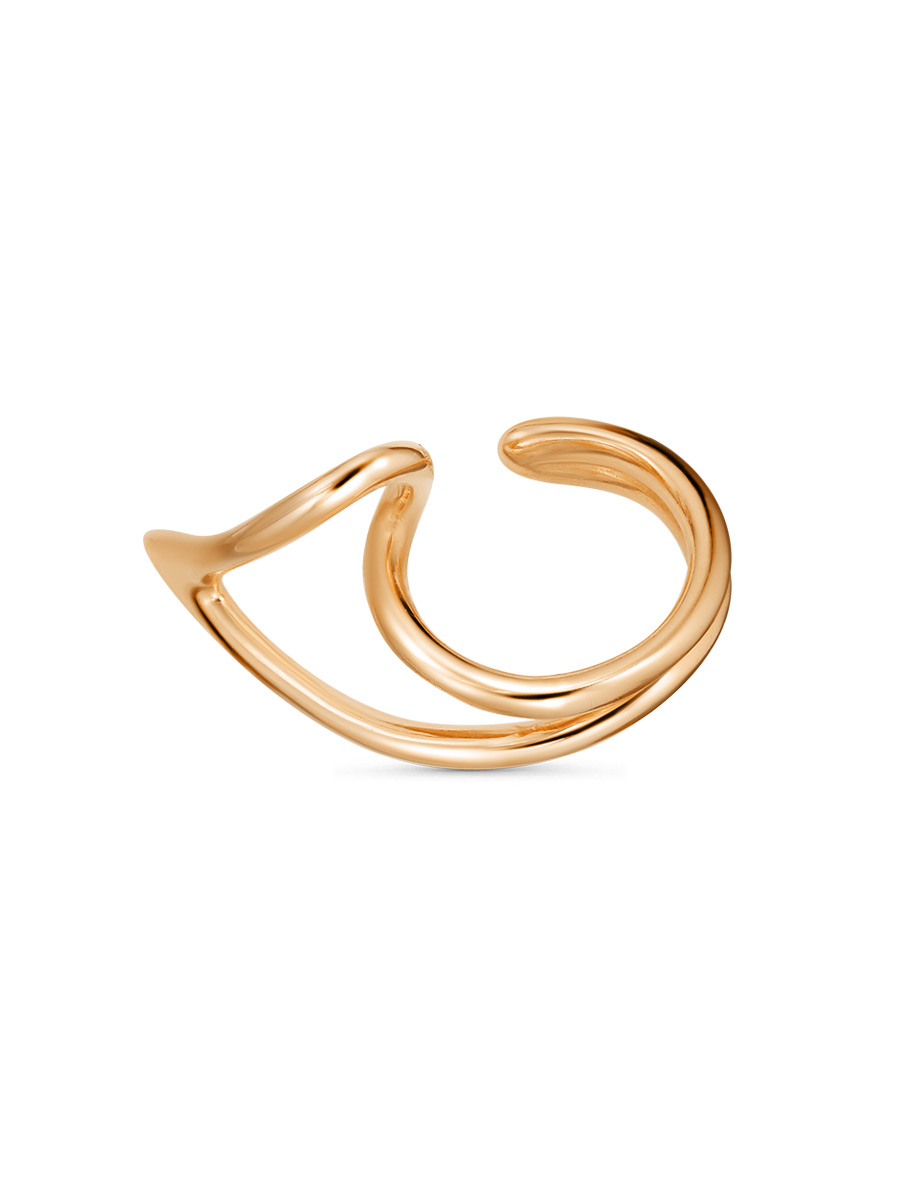 Серьга каффы из серебра 925 с без вставок