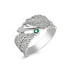 Кольцо классическое из серебра 925 с агатом