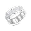 Кольцо классическое из серебра 925 с фианитом