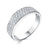 Кольцо классическое из серебра 925 с фианитом