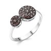 Кольцо классическое из серебра 925 с фианитом