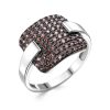Кольцо классическое из серебра 925 с фианитом