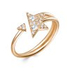 Кольцо классическое из серебра 925 с фианитом
