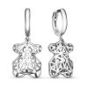 Серьги английский замок из серебра 925 с без вставок