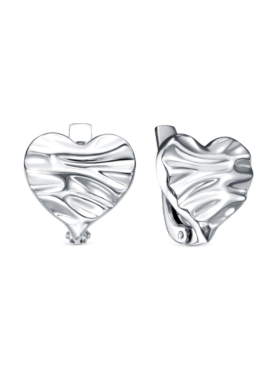 Серьги английский замок из серебра 925 с без вставок