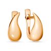Серьги английский замок из серебра 925 с без вставок