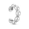 Серьга каффы из серебра 925 с без вставок