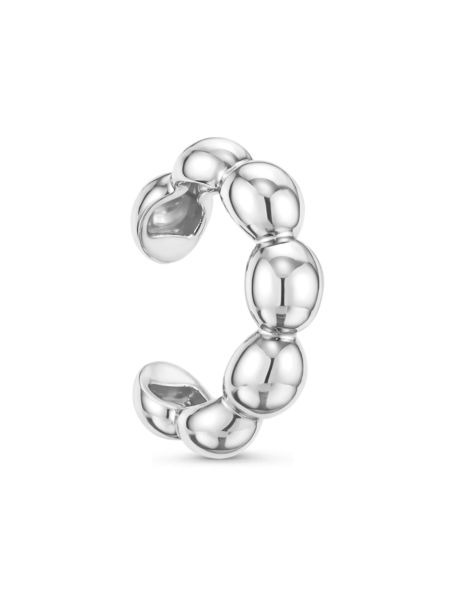Серьга каффы из серебра 925 с без вставок
