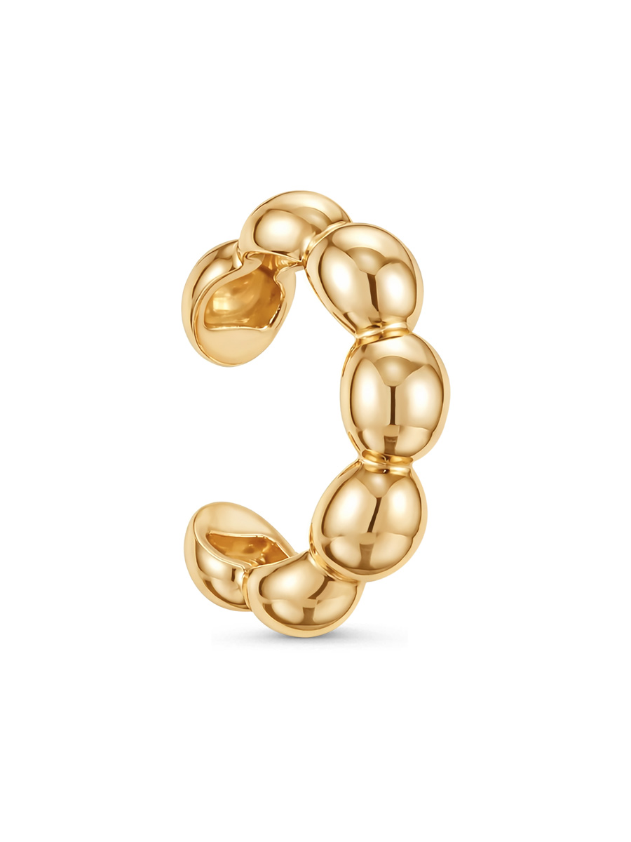 Серьга каффы из серебра 925 с без вставок