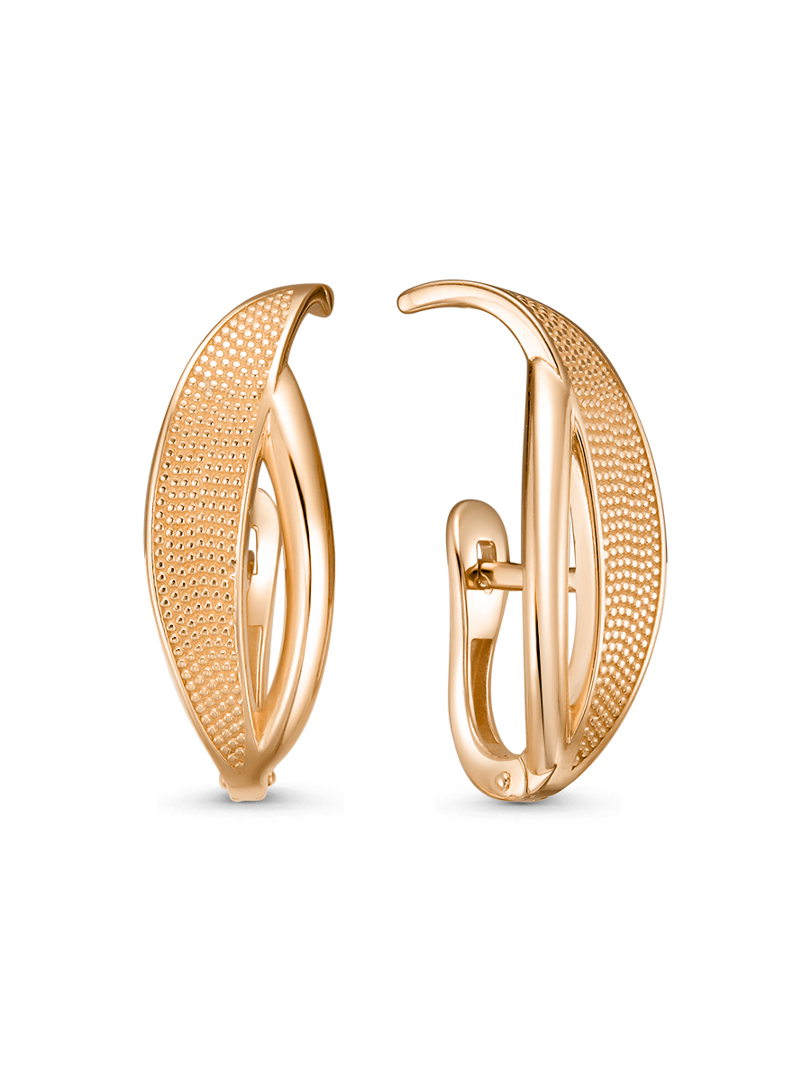 Серьги английский замок из серебра 925 с без вставок