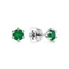Серьги пусеты из серебра 925 с агатом