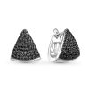 Серьги английский замок из серебра 925 со шпинелью