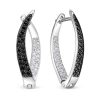 Серьги английский замок из серебра 925 с шпинелем, фианит