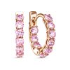 Серьги английский замок из серебра 925 с фианитом