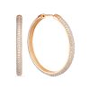 Серьги конго из серебра 925 с фианитом