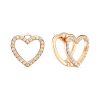 Серьги английский замок из серебра 925 с фианитом