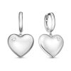 Серьги английский замок из серебра 925 с фианитом