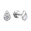 Серьги пусеты из серебра 925 с фианитом