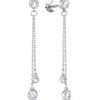 Серьги пусеты из серебра 925 с фианитом