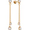 Серьги пусеты из серебра 925 с фианитом