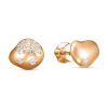 Серьги пусеты из серебра 925 с фианитом