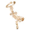 Серьга пусеты из серебра 925 с фианитом