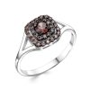 Кольцо классическое из серебра 925 с фианитом