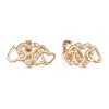 Серьги пусеты из серебра 925 с фианитом