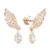 Серьги пусеты из серебра 925 с фианитом
