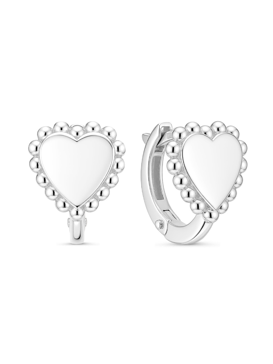 Серьги английский замок из серебра 925 с без вставок